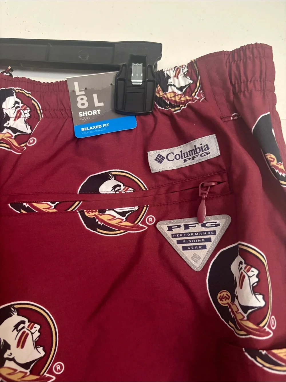 Columbia Maroon FSU Printed Men’s Swimming Trunks